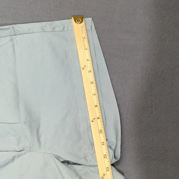 AYR Shorts Women's 10 Blue Cotton Zip Up Flat Front Chino 16915