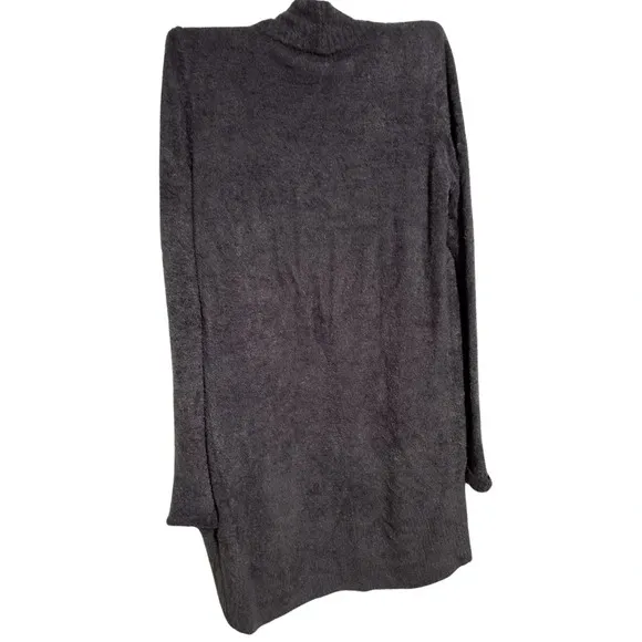 Barefoot Dreams Womens Cozychic Lite Knit Circle Cardigan Grey Pockets Size XS