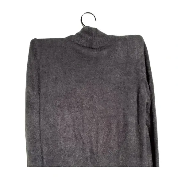 Barefoot Dreams Womens Cozychic Lite Knit Circle Cardigan Grey Pockets Size XS