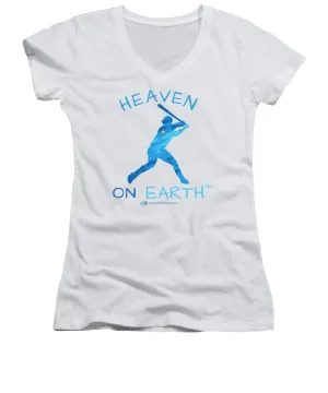 Baseball Heaven On Earth - Women's V-Neck