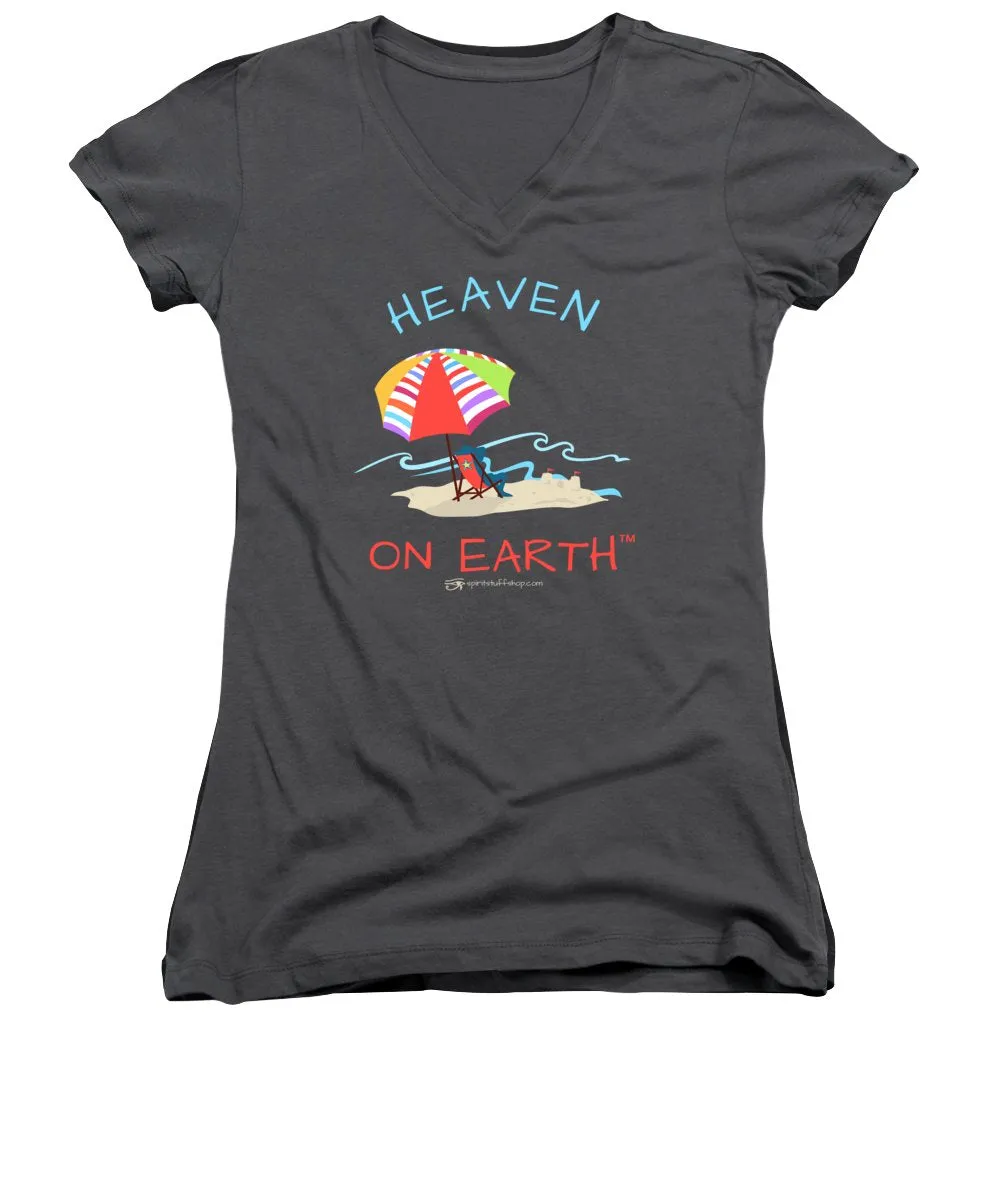 Beach Time Heaven On Earth - Women's V-Neck