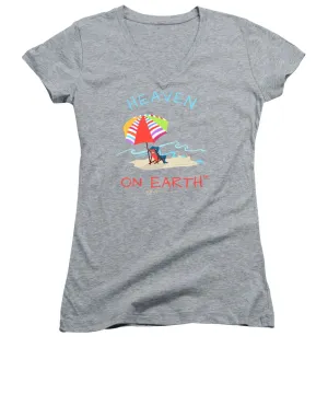 Beach Time Heaven On Earth - Women's V-Neck
