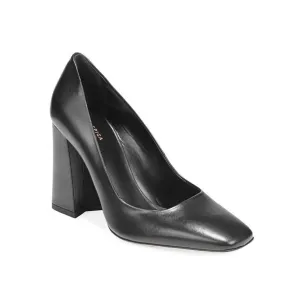 Beatrice Square-Toe Block-Heel Pumps