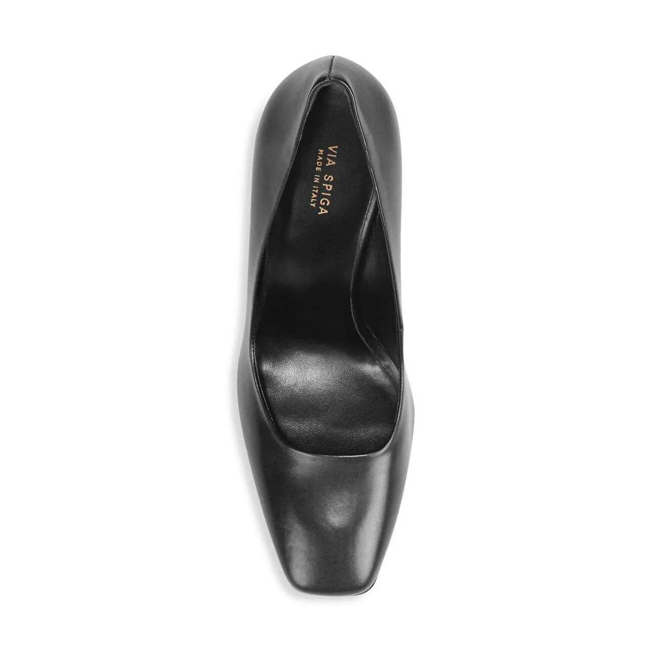 Beatrice Square-Toe Block-Heel Pumps