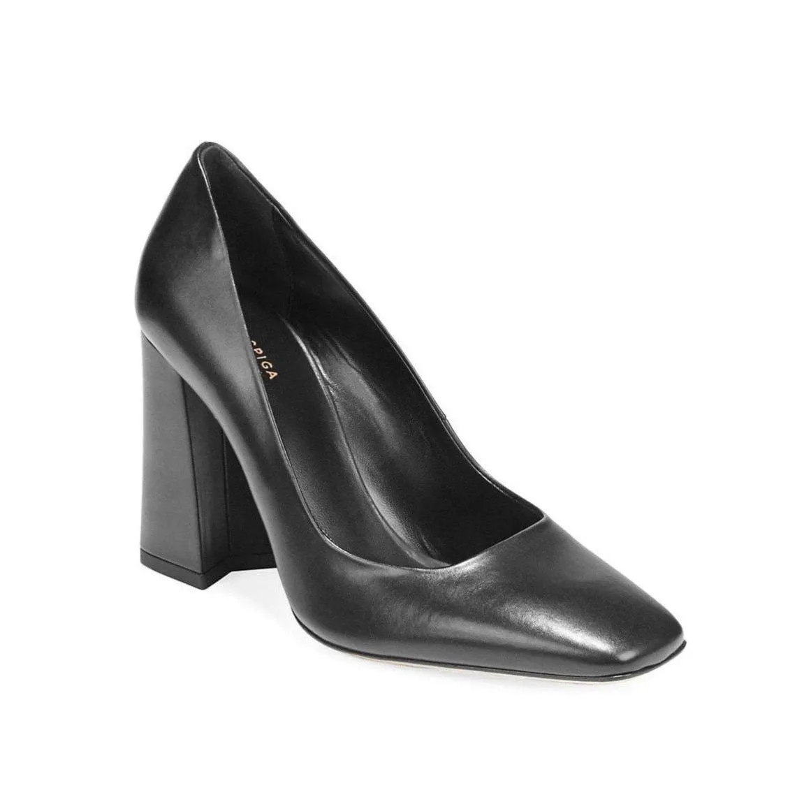 Beatrice Square-Toe Block-Heel Pumps