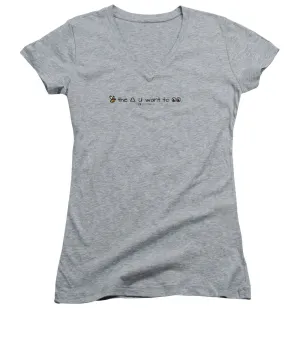Bee The Chng You Want To See - Women's V-Neck