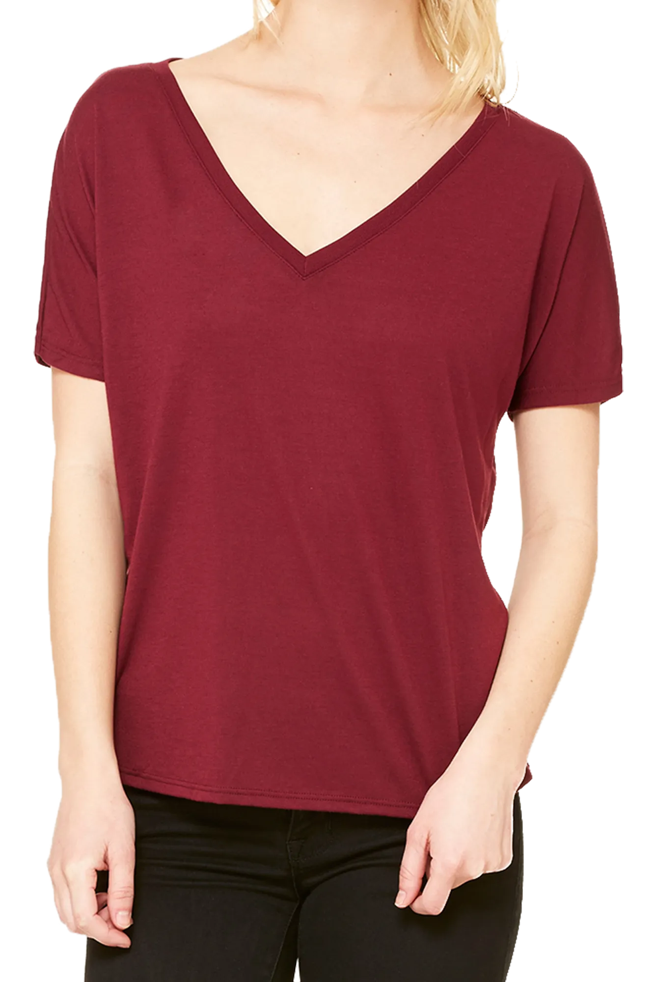 Bella Canvas Women's Slouchy V-Neck Tee *Choose Your Color