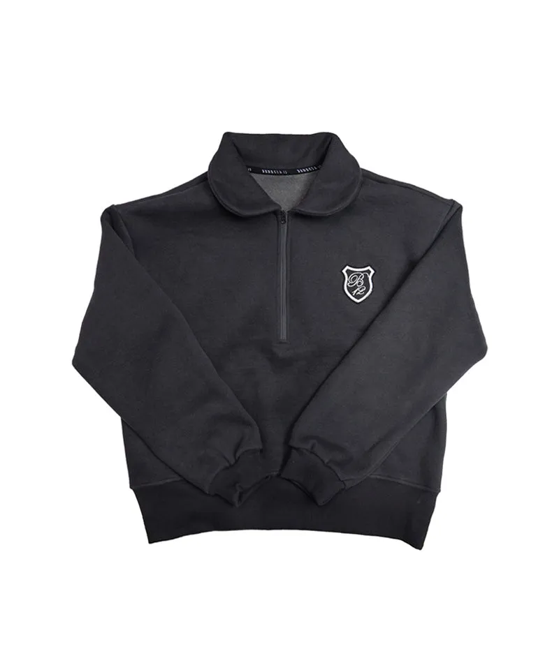 BENECIA 12 Flat Fleece Twill Man-to-Man - Charcoal Gray