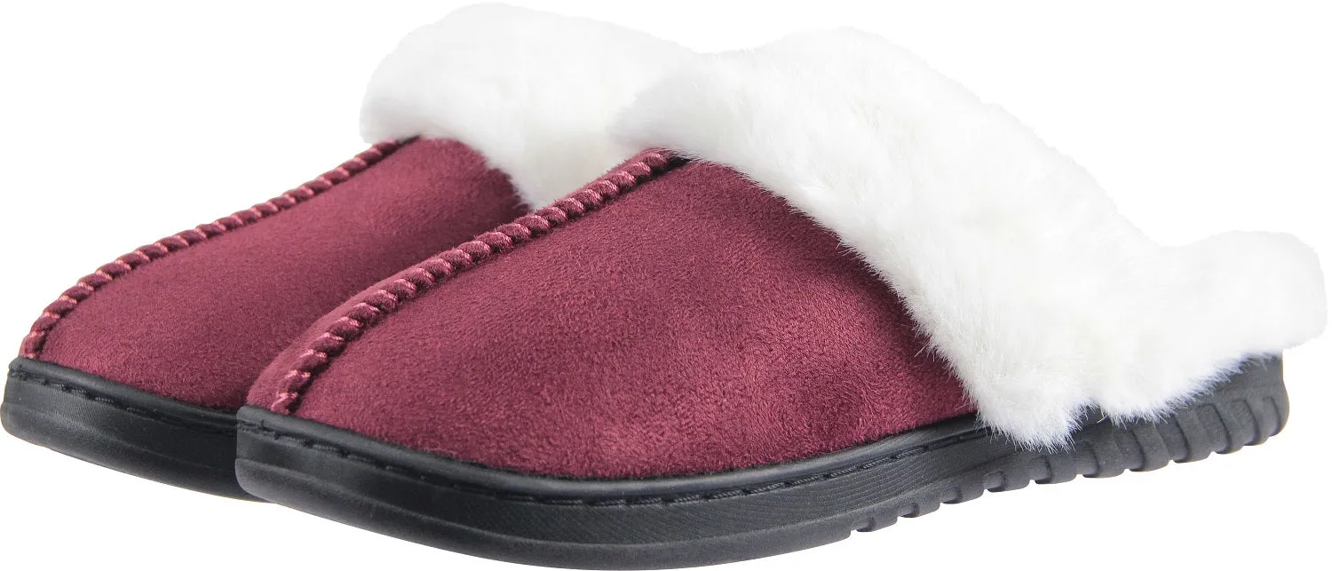 BenSorts Fuzzy Slippers for Women Men Warm Memory Foam House Shoes Indoor and Outdoor