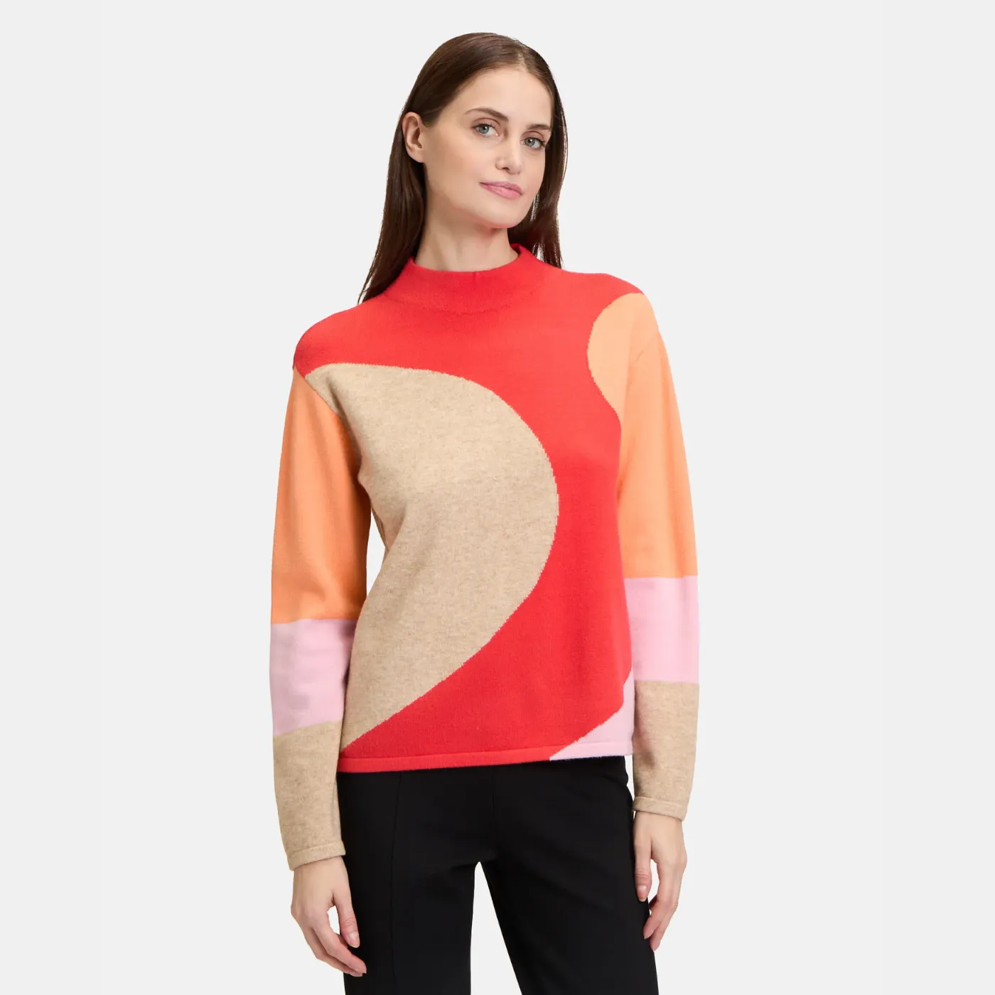 Betty Barclay Colour Block Knitted Sweater