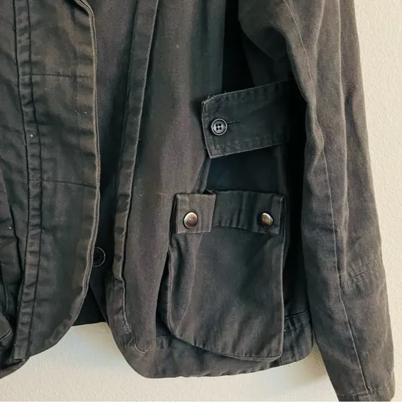 Beulah Women's Army Green Button Front Jacket Size Small