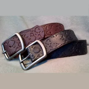 BH Ladies Distressed Leather Western Belt #9025