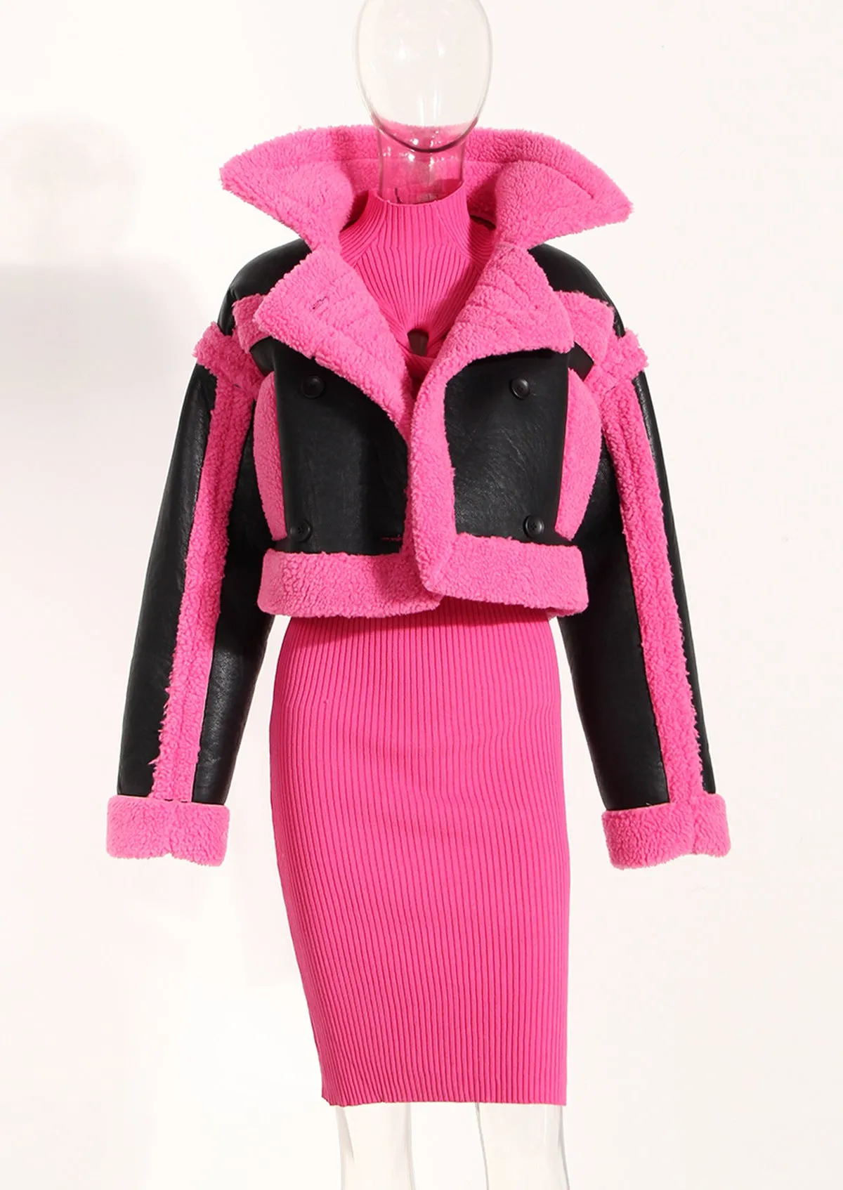 Big Collared Motorcycle Jacket