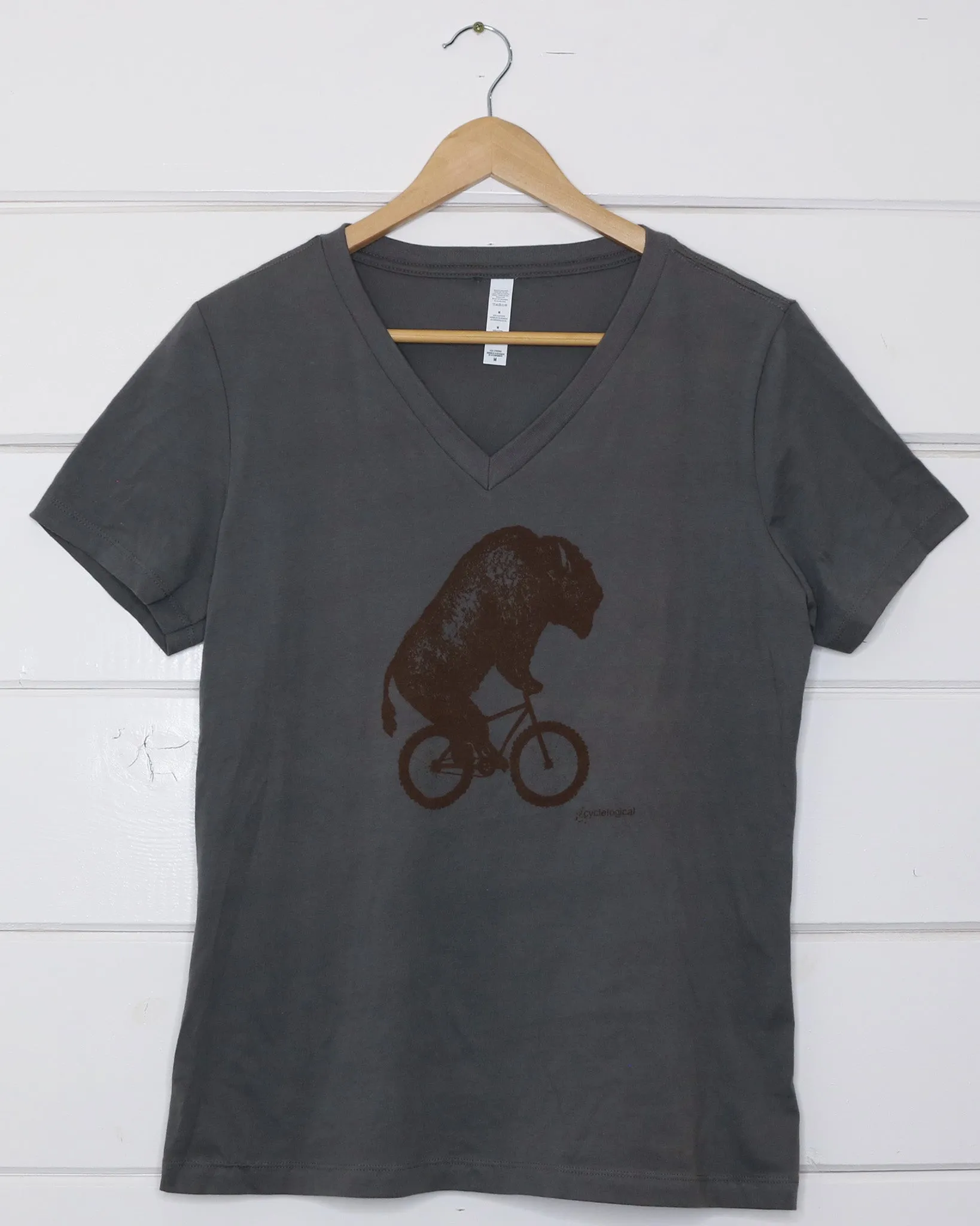 Bison V-Neck Women's T-Shirt
