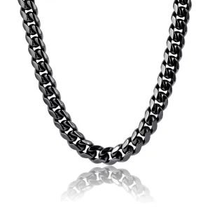 BLACK & PROUD™ - Women's Black Cuban Link Chain - 10mm