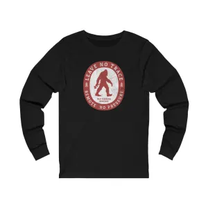 Black and Red Bigfoot Unisex Jersey Long Sleeve