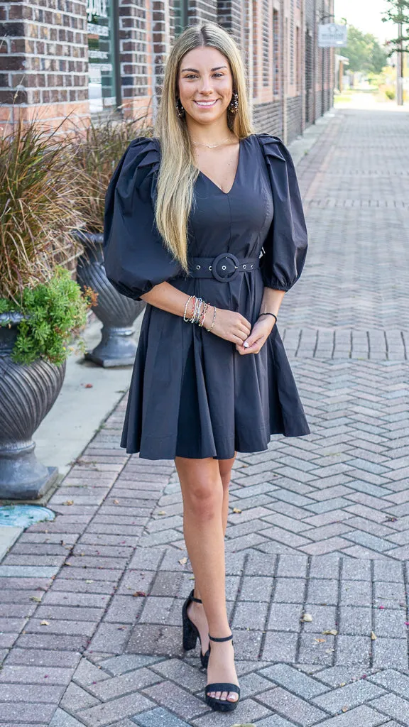 Black Rhinestone Dressy Heel
