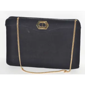 Black Suede & Leather Purse