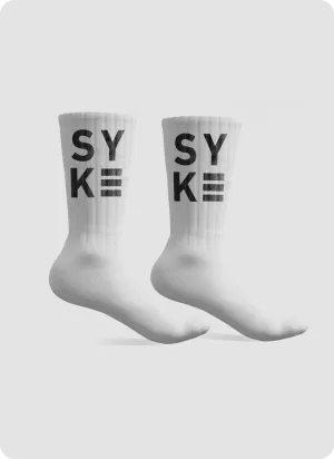 BLOCK WHITE Dri-Fit SYKE Socks