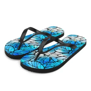 Blue Butterflies - Flip-Flops