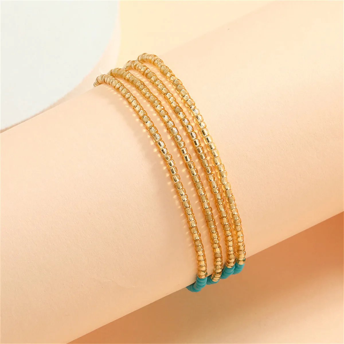 Blue Howlite Stacked Bracelet