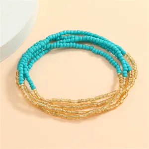 Blue Howlite Stacked Bracelet