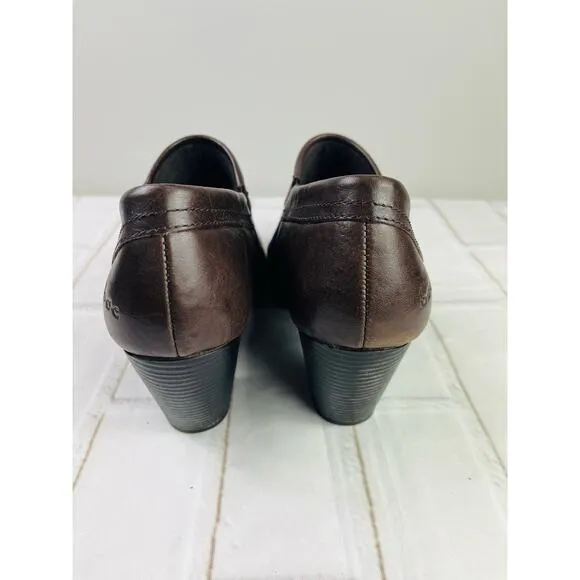 BOC leather chocolate brown booties size 9