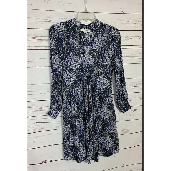 Boden Women's Size 2 R Regular US Gray V Neck Beautiful Casual Career Dress