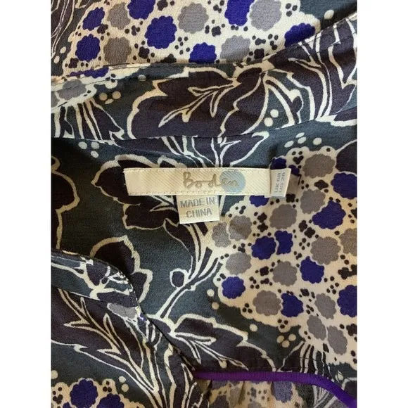 Boden Women's Size 2 R Regular US Gray V Neck Beautiful Casual Career Dress