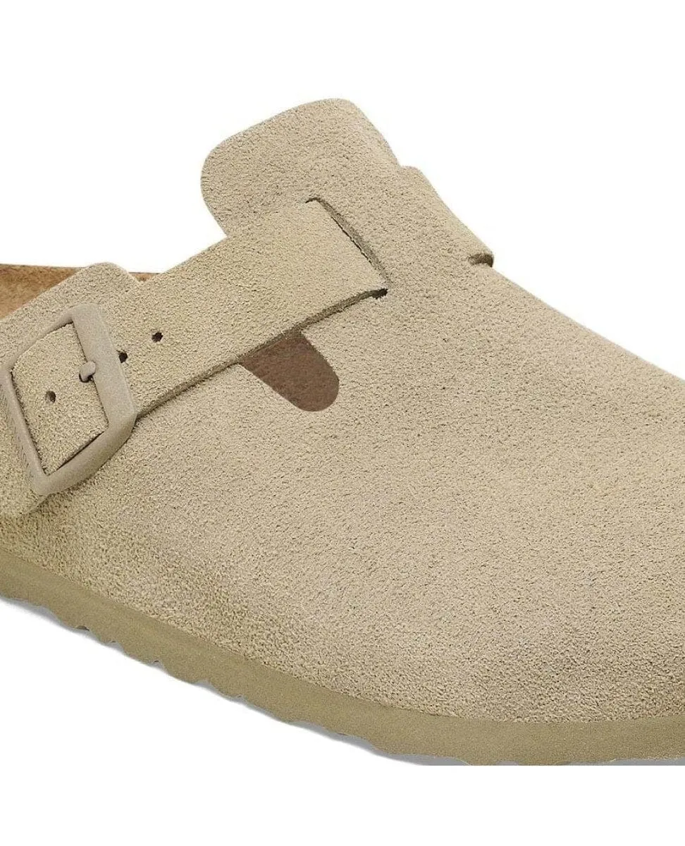 Boston Suede Leather Faded Khaki