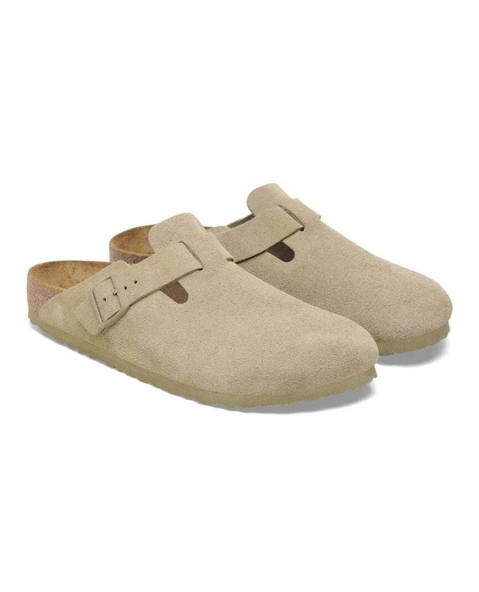 Boston Suede Leather Faded Khaki