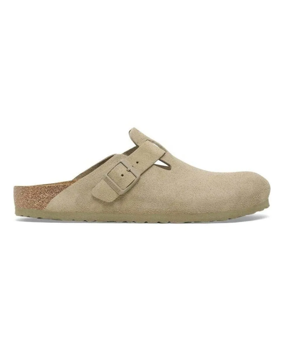 Boston Suede Leather Faded Khaki