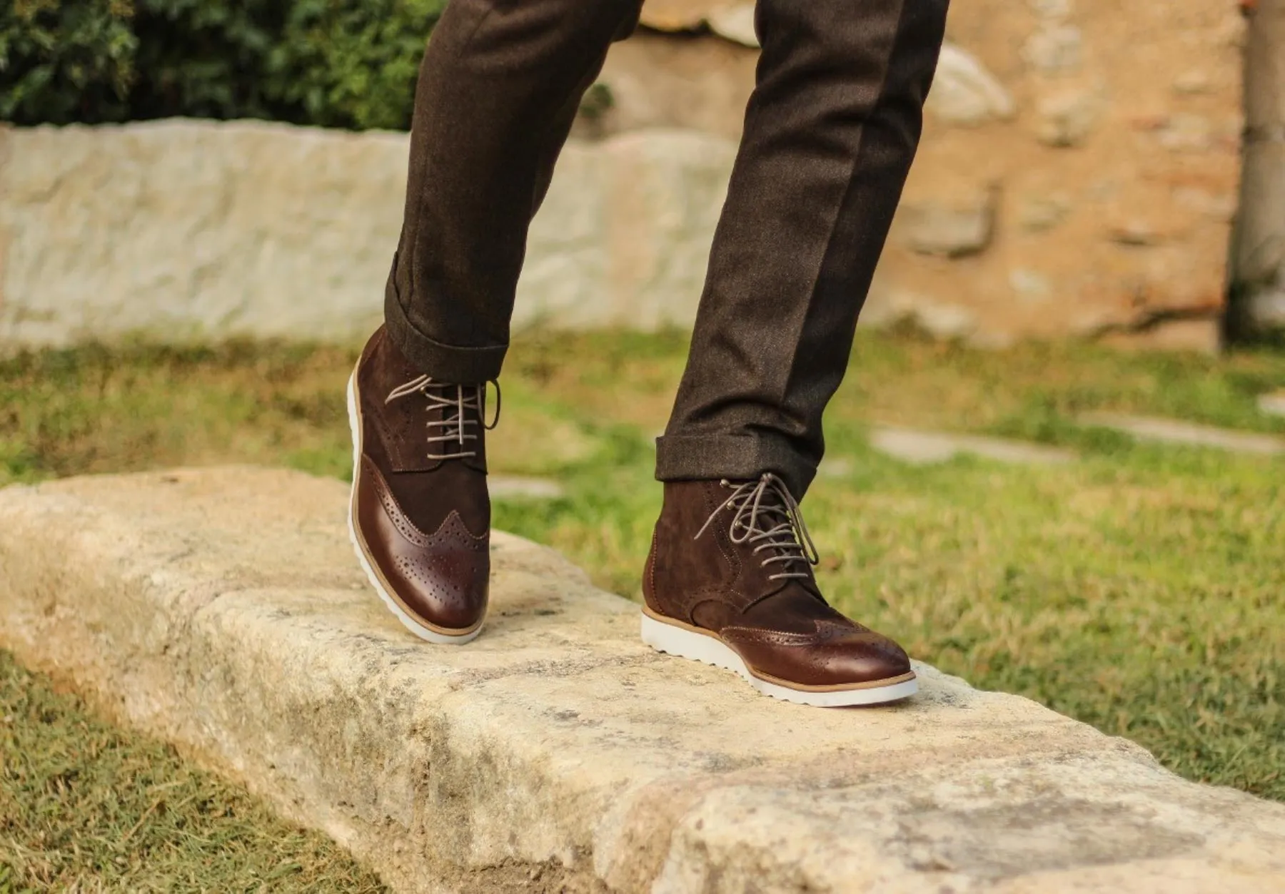 Brogue Boot • Multi Suede