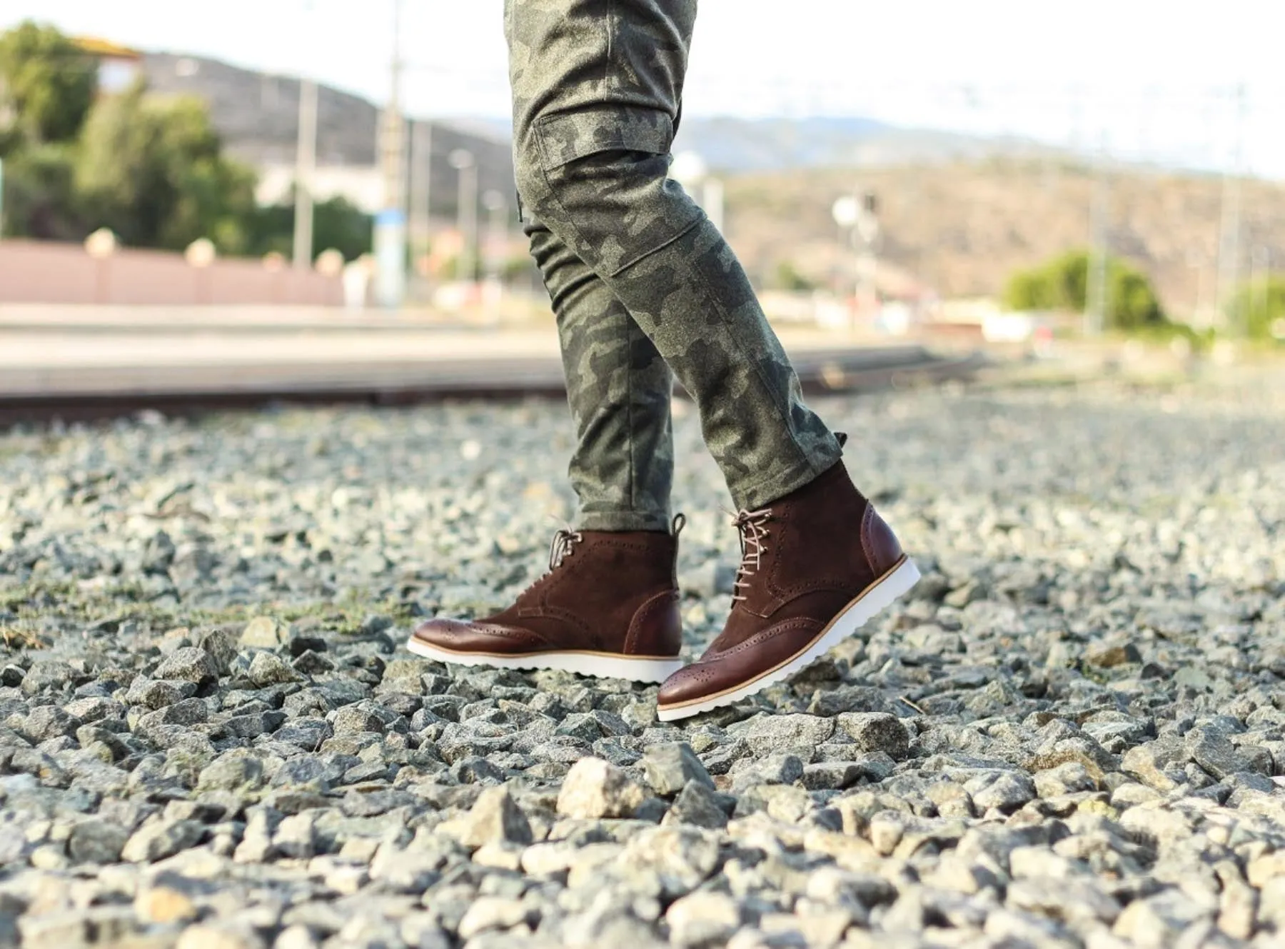 Brogue Boot • Multi Suede