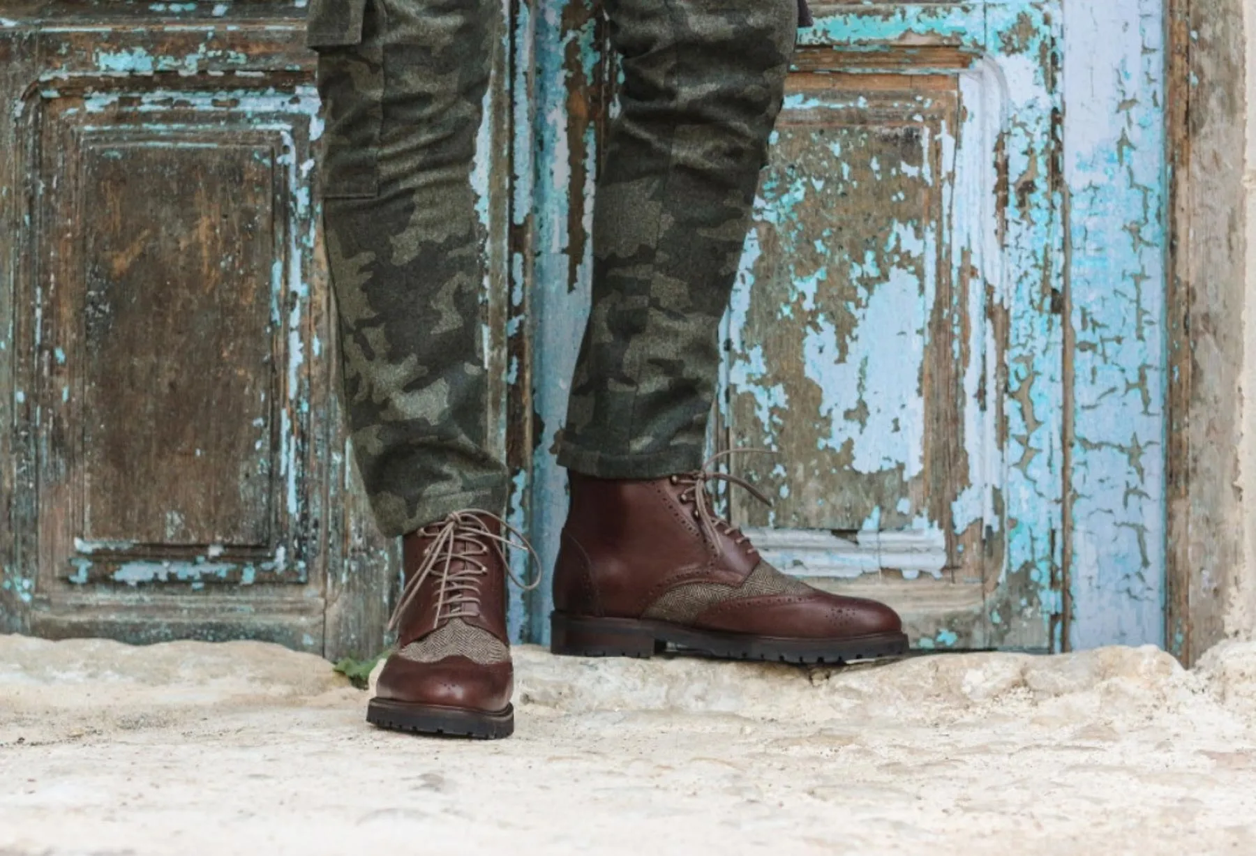 Brogue Boot • Multi Suede