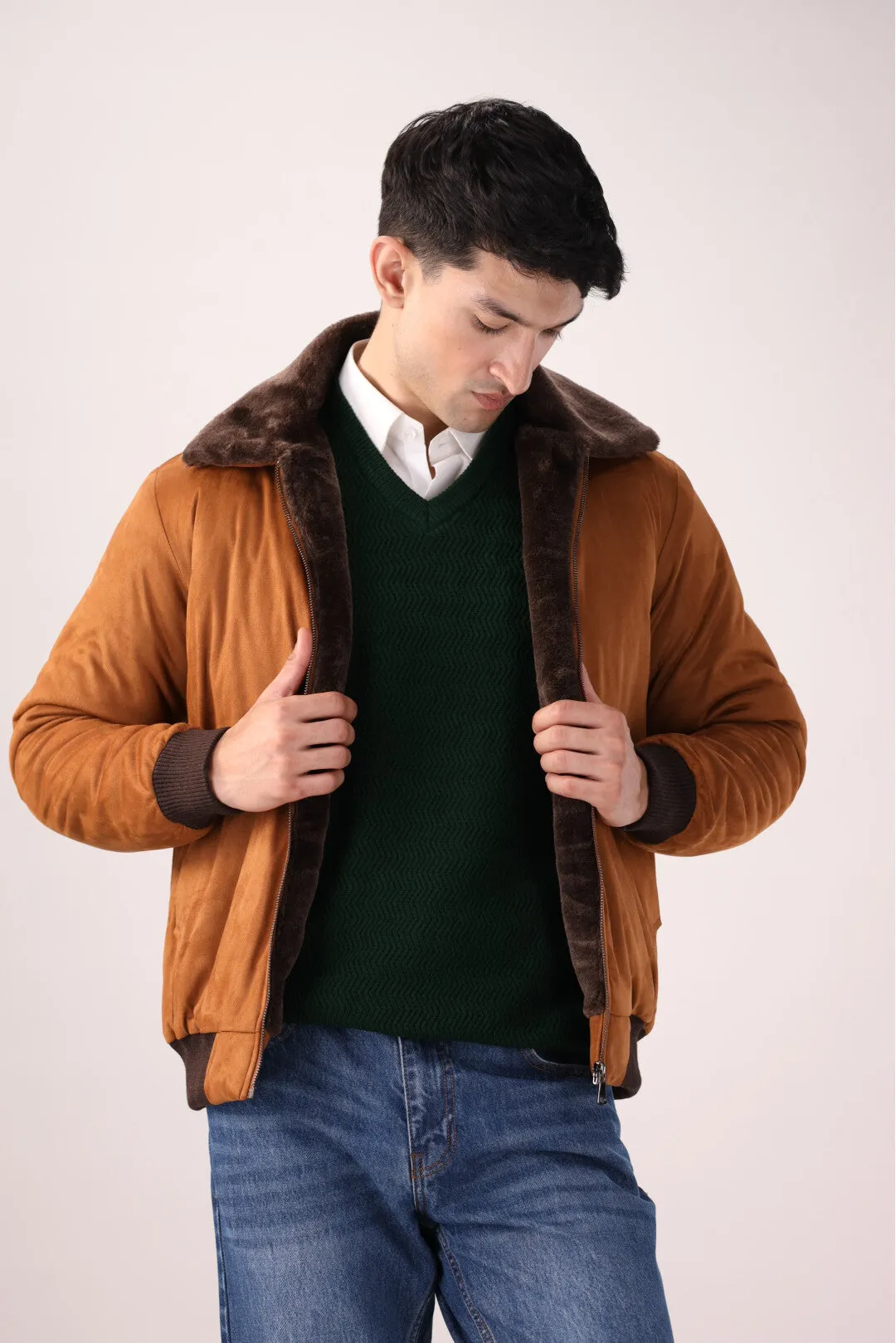 Brown Suede Jacket
