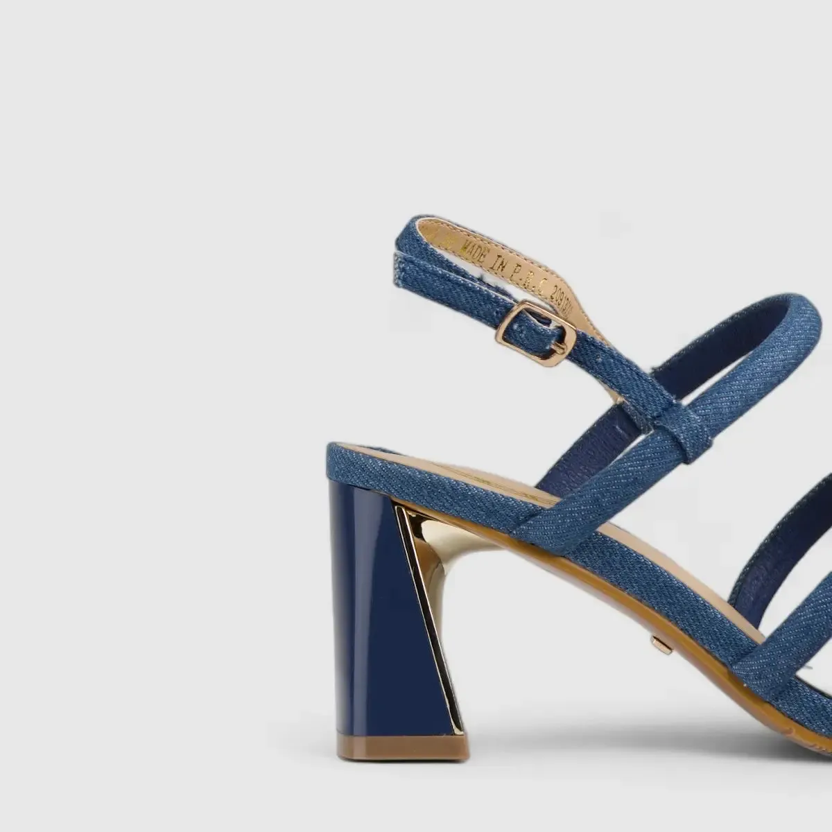 Bulbul Block Heel Sandal Blue CAR5018