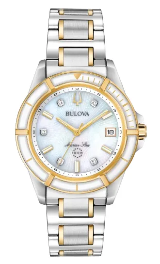 BULOVA 98P186 Women's Marine Star Watch