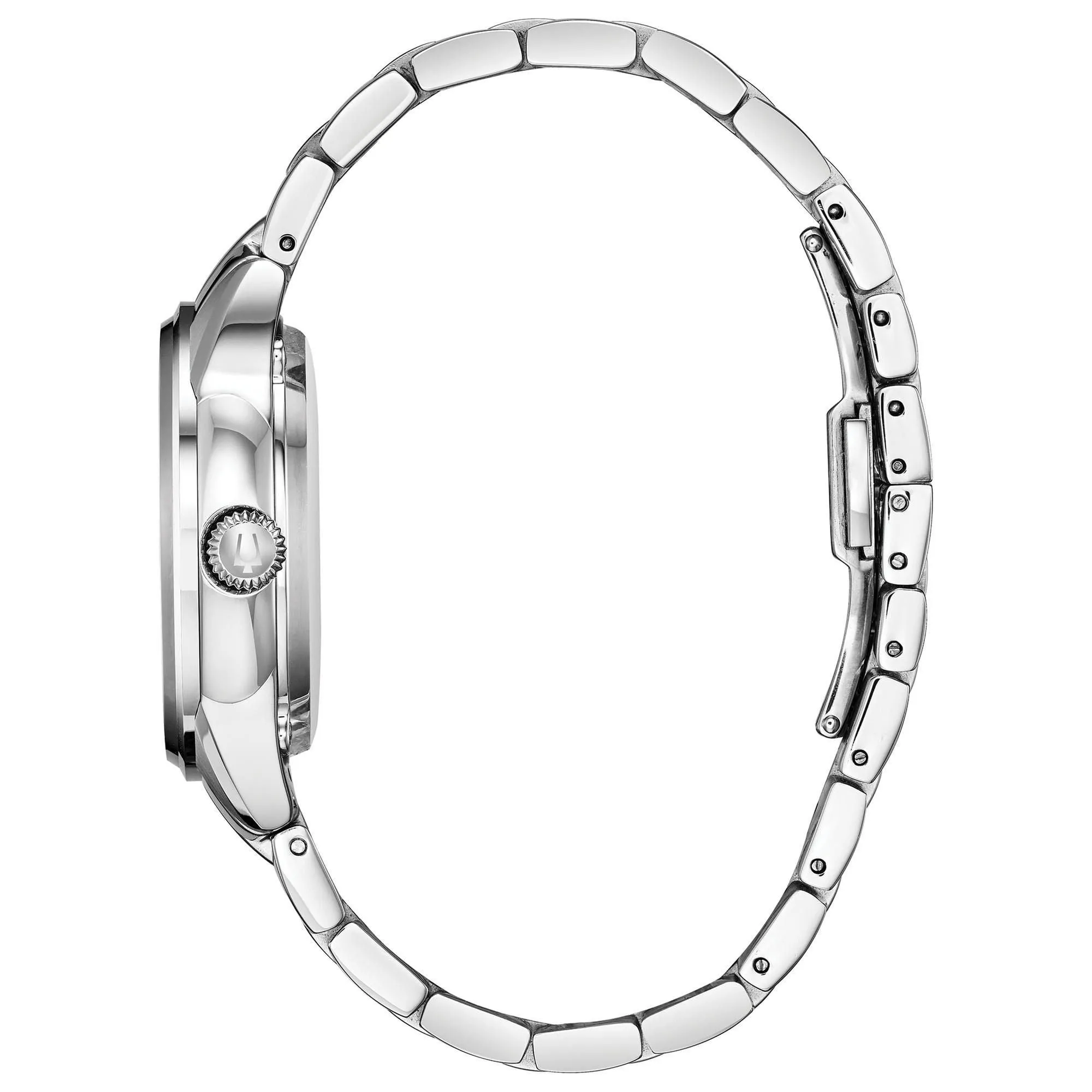 Bulova Ladies' Classic Sutton Diamonds Automatic Blue Dial Watch 96P191