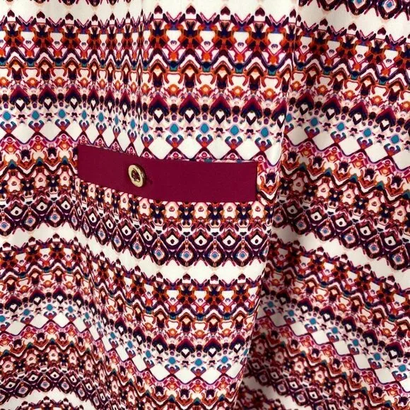 Cabana Life Sedona Shift Dress Multicolored Print NWT Women's Medium