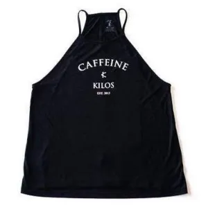 Caffeine & Kilos Arch Logo Flowy Neck Tank
