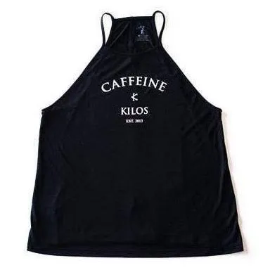 Caffeine & Kilos Arch Logo Flowy Neck Tank