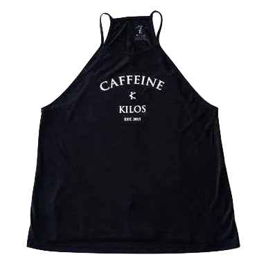 Caffeine & Kilos Arch Logo Flowy Neck Tank