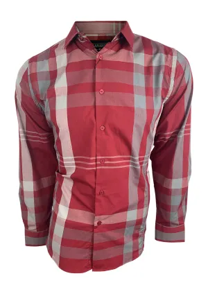Camisa Lamasini 1490 Modern Fit manga larga Color Vino - Estilo Roberto Tapia