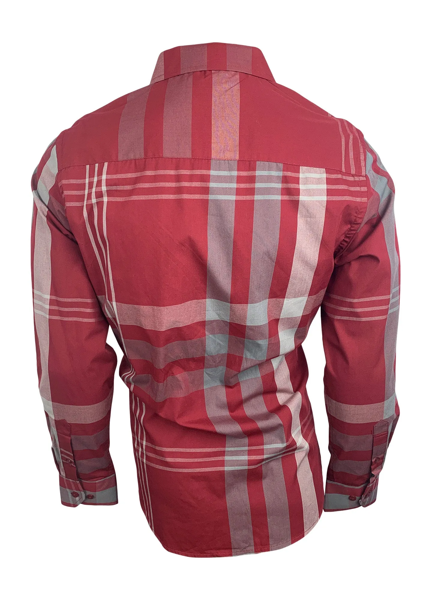 Camisa Lamasini 1490 Modern Fit manga larga Color Vino - Estilo Roberto Tapia