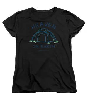 Camping/tent Heaven On Earth - Women's T-Shirt (Standard Fit)