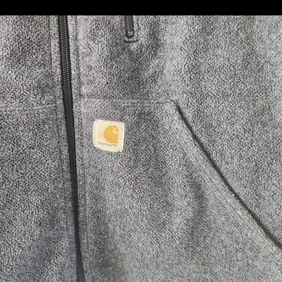 Carhartt Blue Womens Size M 8 10 Kentwood Fleece Vest Full Zip Chest Pocket
