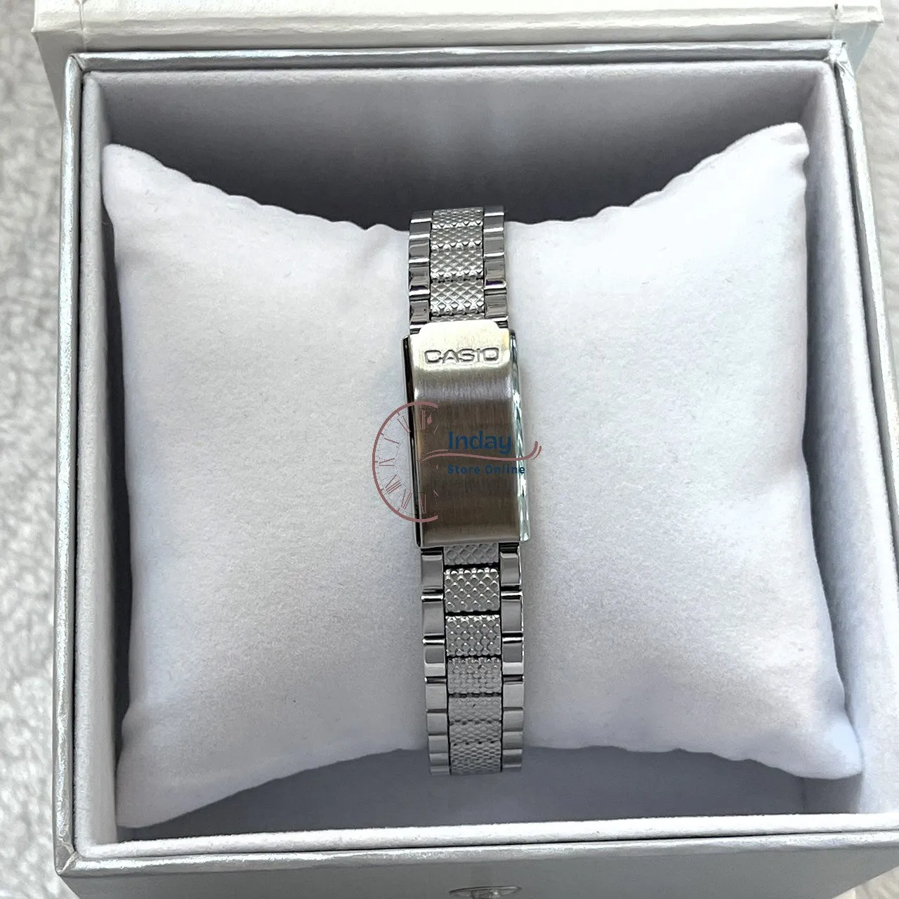 Casio Fashion Women's Watch LTP-1274D-7A Silver Stainless Steel Band Mineral Glass Triple-fold Clasp