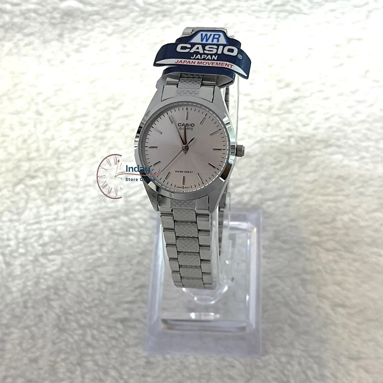 Casio Fashion Women's Watch LTP-1274D-7A Silver Stainless Steel Band Mineral Glass Triple-fold Clasp