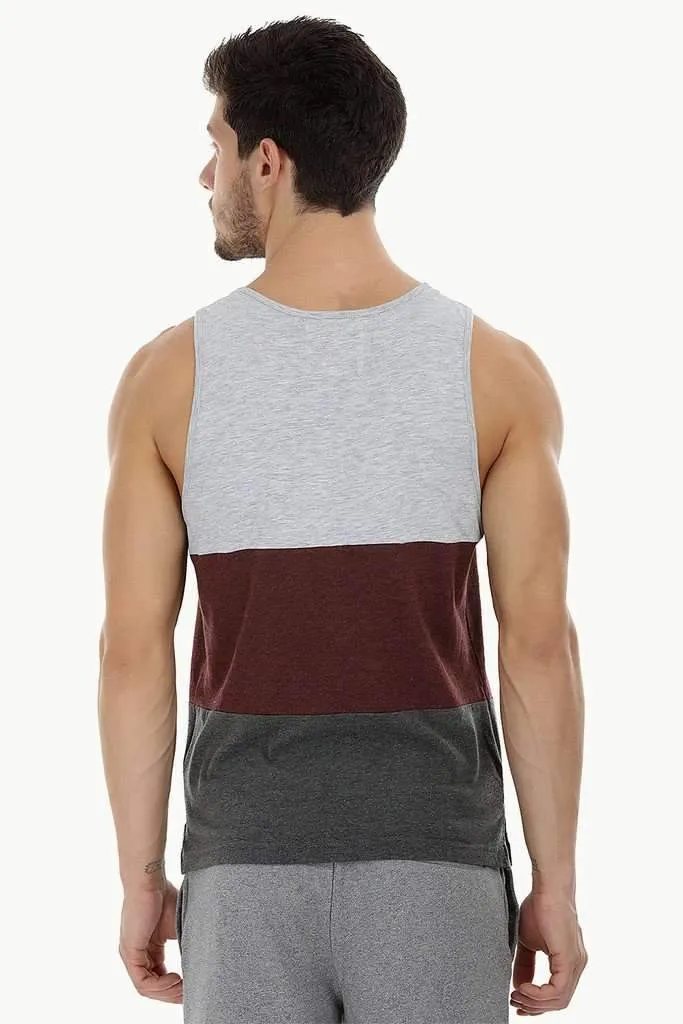 Casual Color-Block Beach Tank